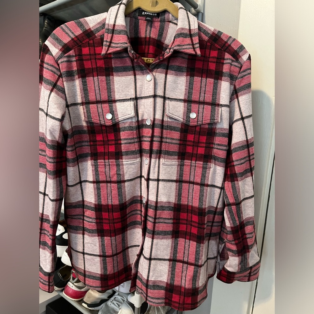 Flannel shirt jacket. New without tags